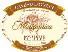 Caveau d'Oncin Roussette du Bugey Montagnieu 2011
