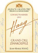 Jean-Marie Haag Zinnkoepflé Gewurztraminer Cuvée Marie 2011