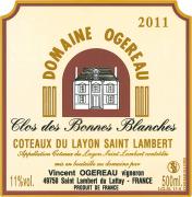 Dom. Ogereau Saint-Lambert Clos des Bonnes Blanches 2011