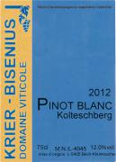 Krier-Bisenius Kolteschberg Pinot blanc 2012