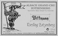 A. WITTMANN FILS Zotzenberg Riesling 1999