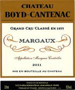 Vin rouge Château Boyd-Cantenac 2011  - Margaux