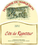 Dom. du Marquison Clos de Rapetour 2012