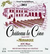 Ch. le Cône Le Monarque 2011