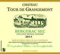Ch. Tour de Grangemont Sec 2013