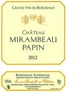 Ch. Mirambeau-Papin  2012