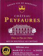 Ch. Peyfaures Élevé en fût de chêne 2012