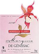 Merlot (70 %) et cabernet franc sont associés dans ce clairet paré d'une coquette robe rose vif. Si le nez est discret (fruits frais et touches épicées à l'aération), le palais se montre plus prolixe et séduit par son bon volume, sa fraîcheur et son côté légèrement tannique bien dans le ton de l'appellation.