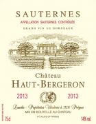 Tout l'or de Sauternes dans cette belle robe aux reflets émeraude et toute l'opulence du sémillon dans ce bouquet harmonieux de fruits confits (coing, mirabelle, abricot) dynamisé par de fraîches notes citronnées. Épicé, puissant, onctueux, dense et concentré jusqu'en finale, ce vin ravira les amateurs de sauternes généreux servis à la fin d'un repas de fête.