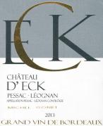 Vin rouge Château d'Eck 2013 - Pessac-léognan