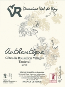 Vin rouge Domaine Val De Ray Tautavel Authentique 2013
