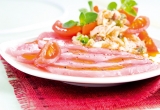 Accords mets & vins - Carpaccio de veau au thon