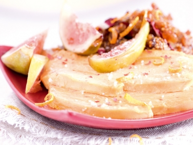 Accords mets & vins - Carpaccio de foie gras aux figues